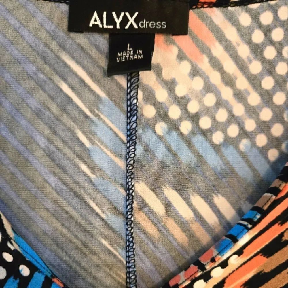 NET ALEX MIXED PATTERN DRESS SZ.L - Picture 4 of 4